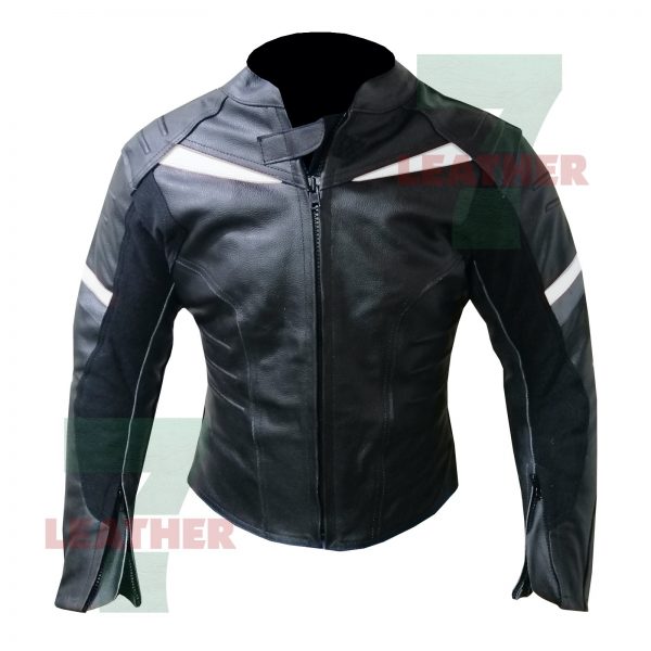 4432 B&W Leather Jacket