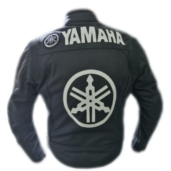 Yamaha Iconic Black Leather Jacket - Image 2