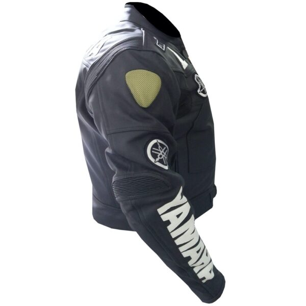 Yamaha Iconic Black Leather Jacket - Image 4