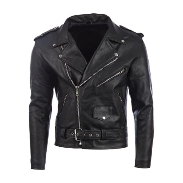 Black Bomber Leather Jacket