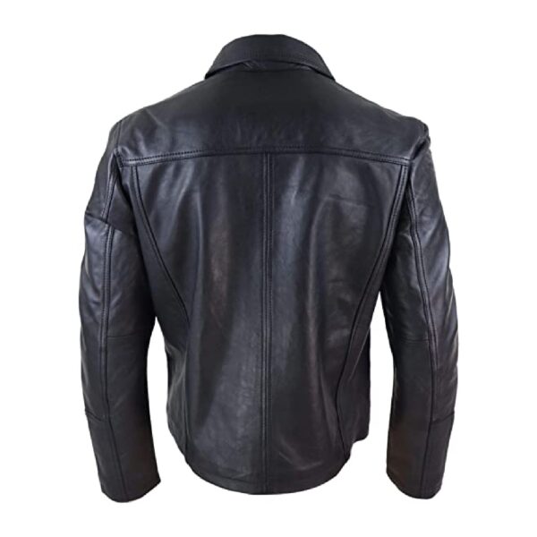 Black Suede Leather Jacket - Image 2