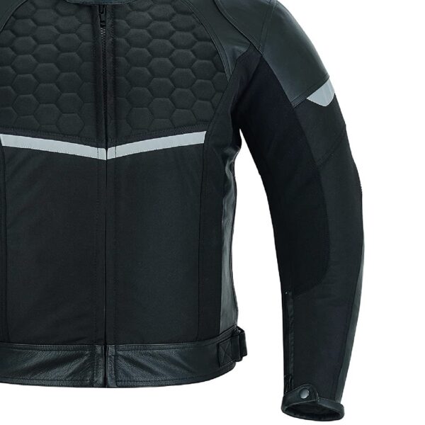 Black Exotic Leather Jacket - Image 4
