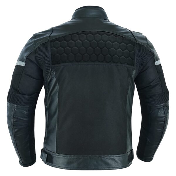 Black Exotic Leather Jacket - Image 2