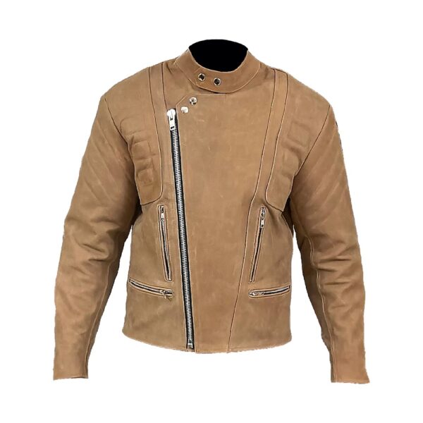 Hand Crafted Brown Leather Jacket