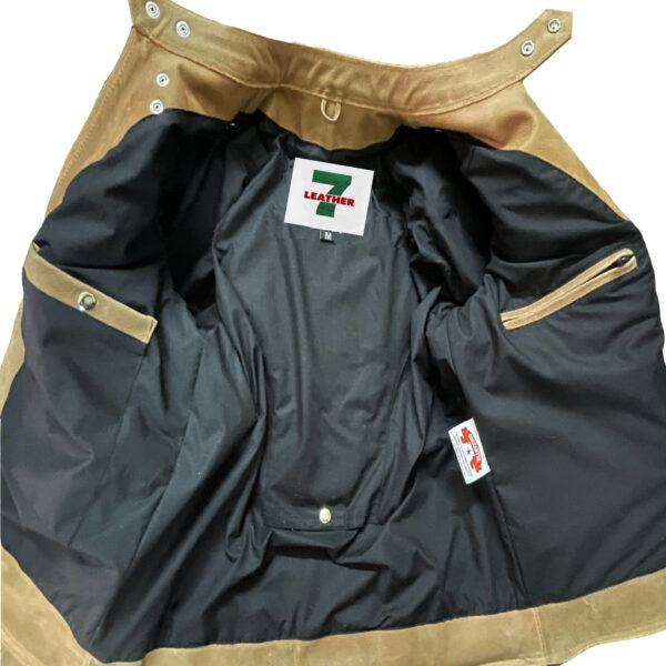 4012 Brown Cracked Leather Jacket - Image 6