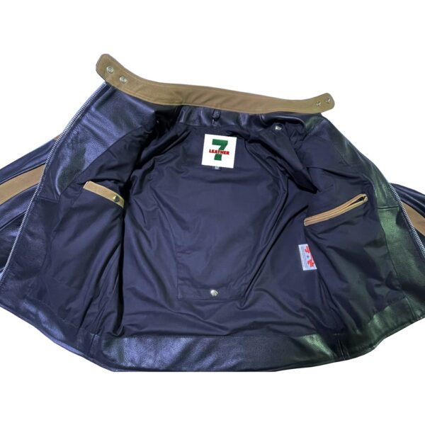 Cowhide Leather Jacket - Image 5