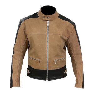 Black & Brown Leather Jacket