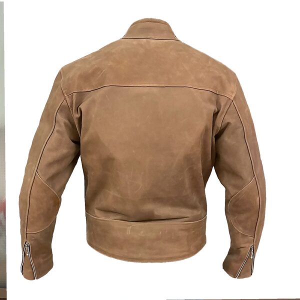 Tailored Brown Leather Jacket - Image 2