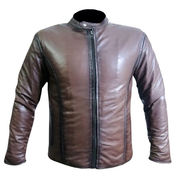 Brown Waxed Leather Jacket