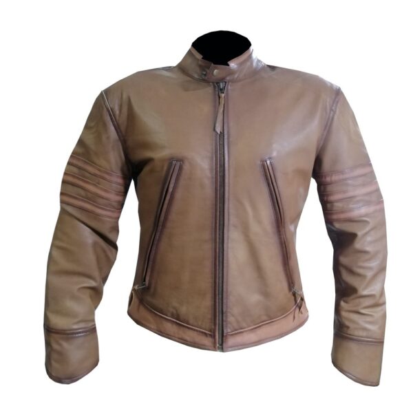 Brown Waxed Leather Jacket