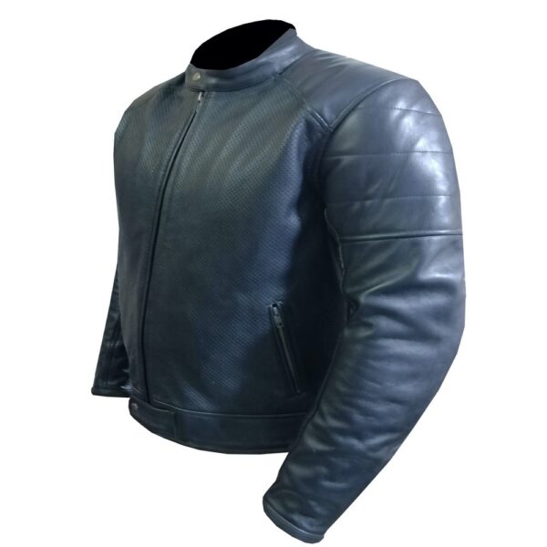 4572 Black Leather Jacket - Image 3