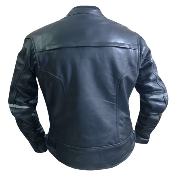 4577 Black Leather Jacket - Image 2