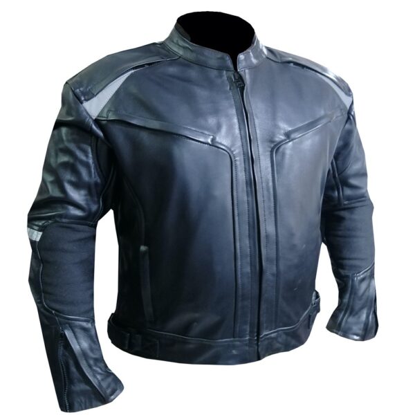 4577 Black Leather Jacket - Image 3