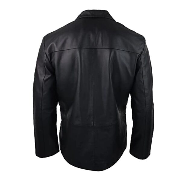Black Suede Leather Jacket - Image 2