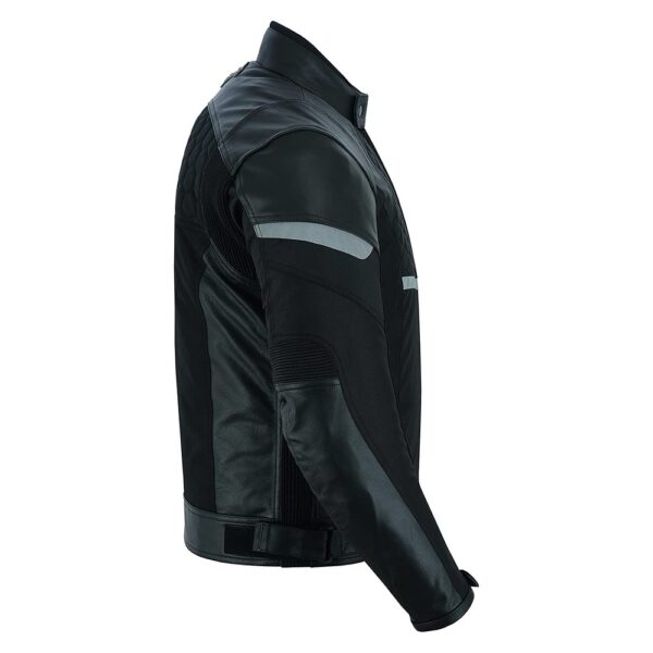 Black Exotic Leather Jacket - Image 3