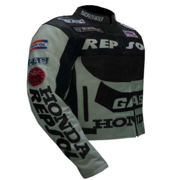 Honda Gas Repsol Armoured Leather Jacket - Image 4