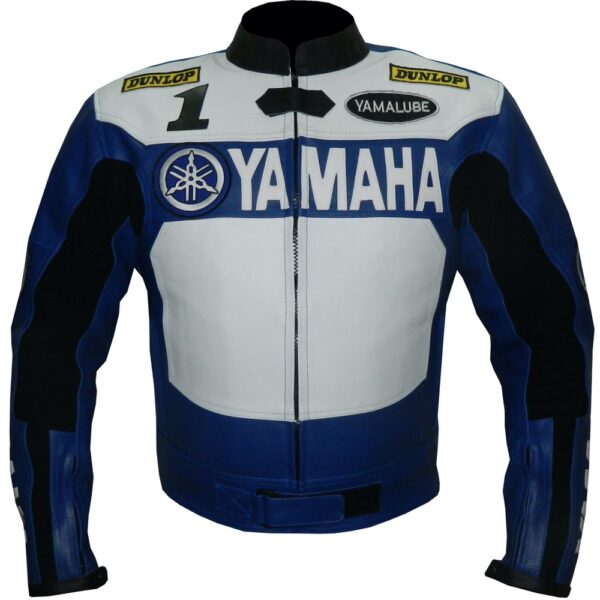 Yamaha Blue Supreme Leather Jacket
