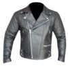 Image of Black Leather Jacket For Men showcasing classic masculine design with premium leather construction and refined tailoring