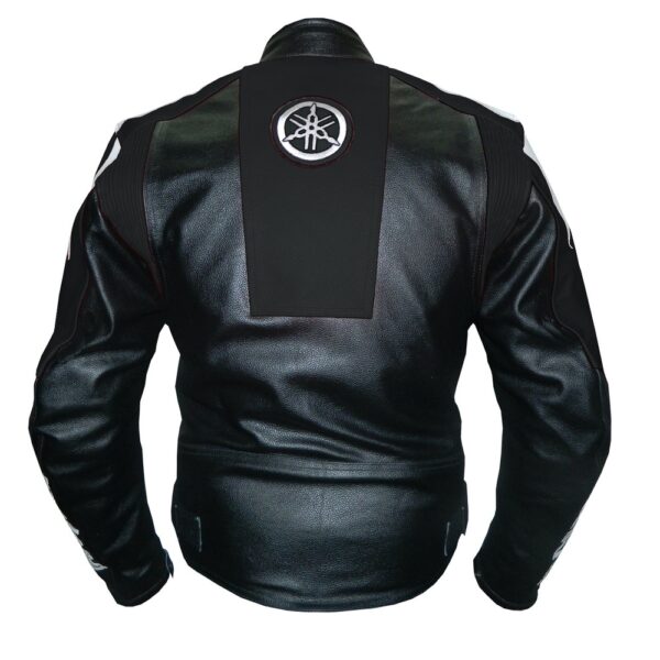 Yamaha Black Trendy Leather Jacket - Image 2