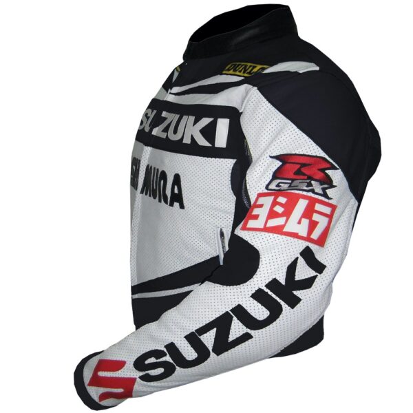 Suzuki Genuine Motorbike Leather Jacket - Image 3