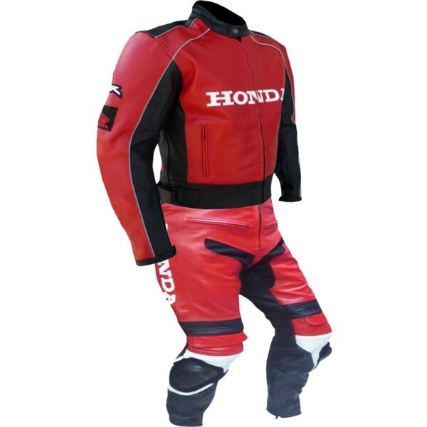 Honda 5523 Red Leather Suit - Image 4