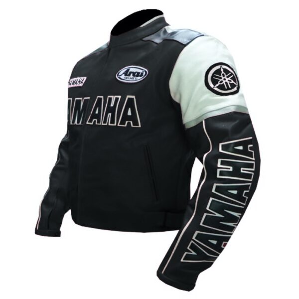 Yamaha Black Legacy Leather Jacket - Image 4