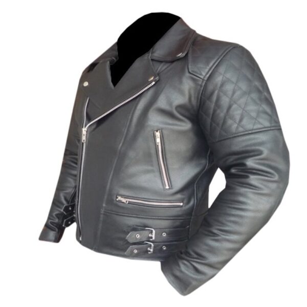 4588 Black Leather Jacket - Image 3