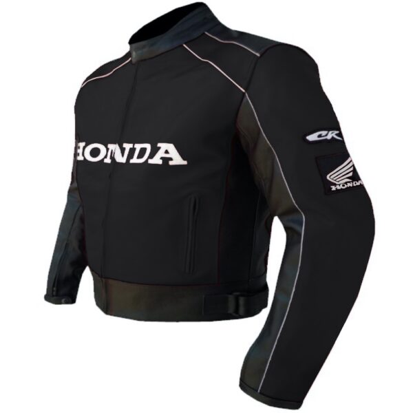 Honda Iconic Black Leather Jacket - Image 3