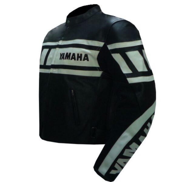 Yamaha Elite Black Leather Jacket - Image 3