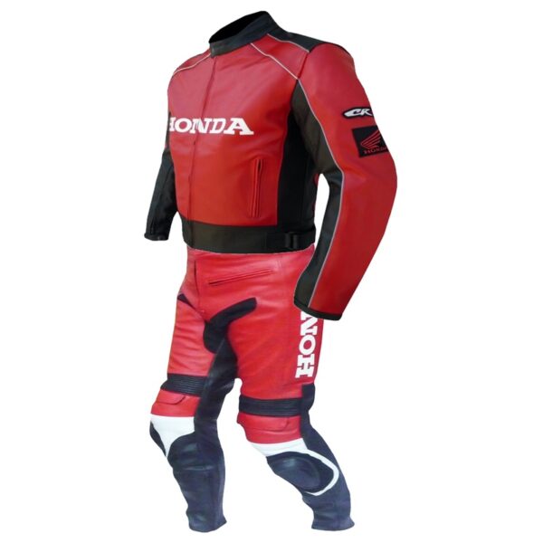 Honda 5523 Red Leather Suit - Image 3