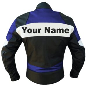 Alternative view of Custom Blue Leather Jacket