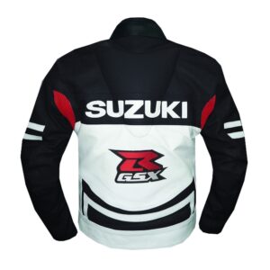 Alternative view of Suzuki Majestic Black & White Leather Jacket