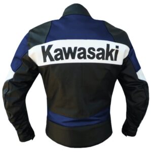 Alternative view of Kawasaki Blue Leather Jacket