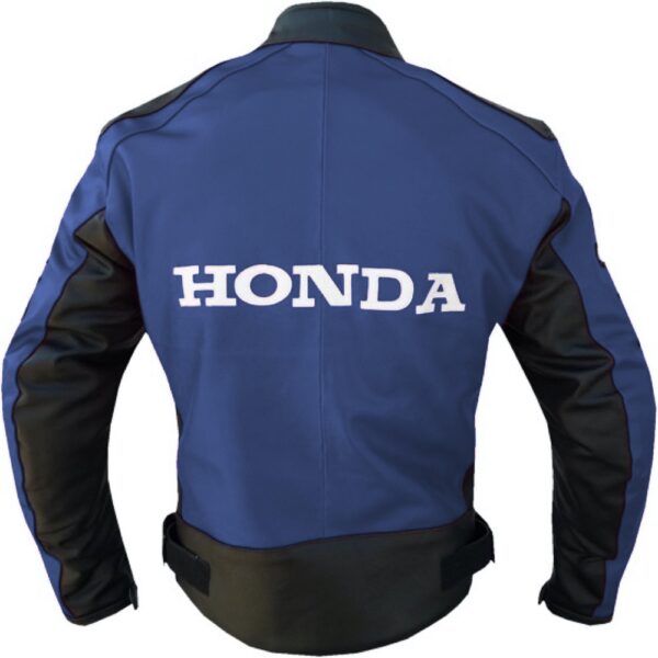 Honda Iconic Blue Leather Jacket - Image 2