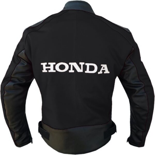 Honda Iconic Black Leather Jacket - Image 2
