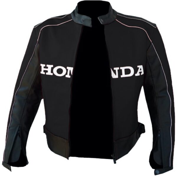 Honda Iconic Black Leather Jacket - Image 5