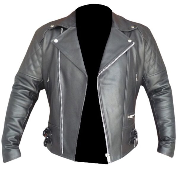 4588 Black Leather Jacket - Image 5