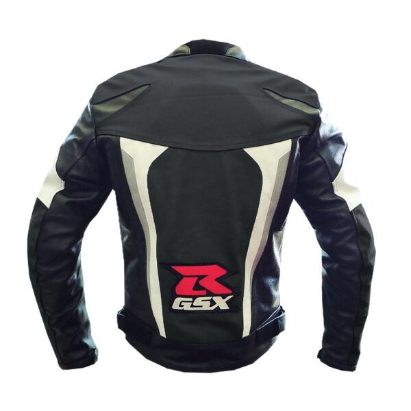 Suzuki Racing Padded Leather Jacket - Image 2