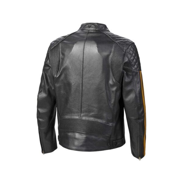 Triumph Armoured Black Leather Jacket - Image 2