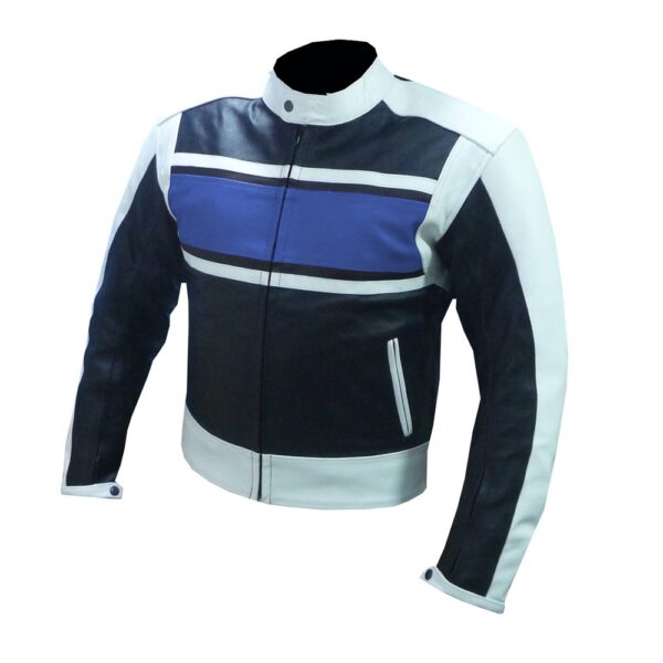 4610 Blue Suede Leather Jacket - Image 4