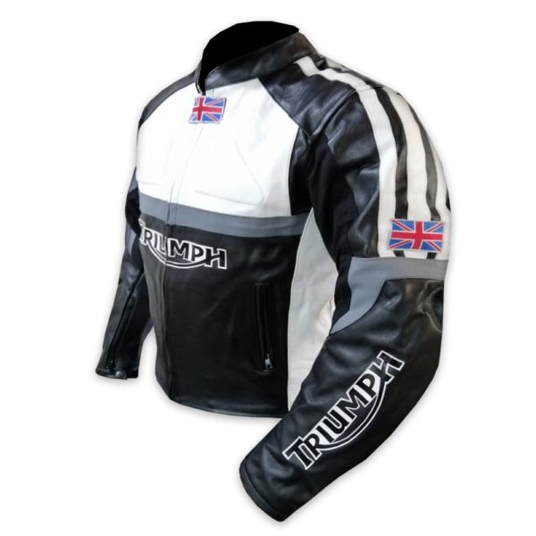 Triumph Iconic  Black Leather Jacket - Image 5