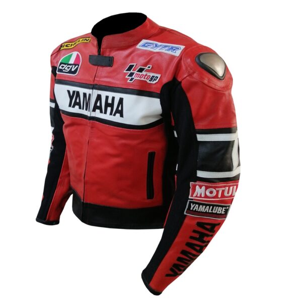 Yamaha Red Racing Leather Jacket - Image 4