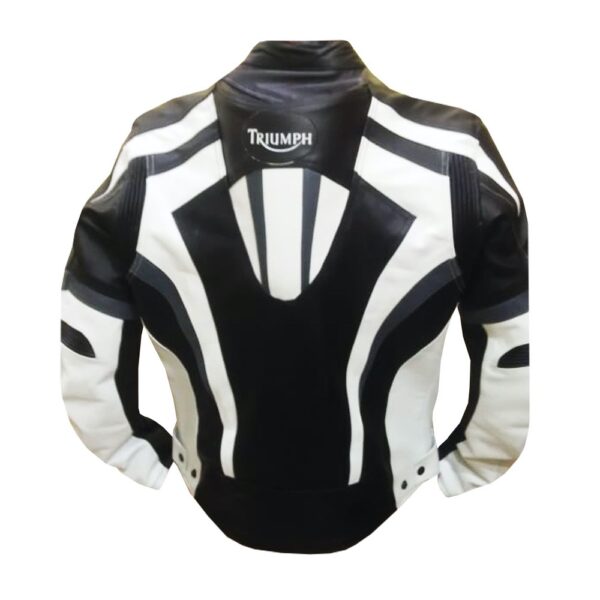 Triumph Black Masterpiece Leather Jacket - Image 2