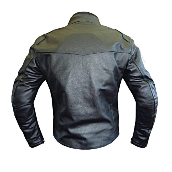 Mens BMW 3874 Black Leather Jacket - Image 2