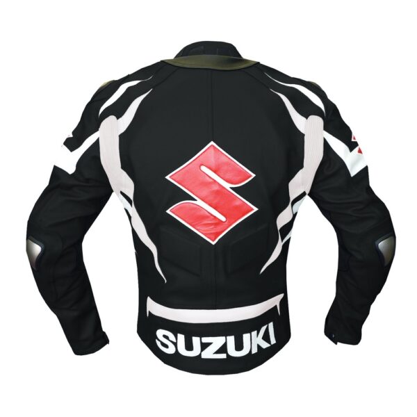 Suzuki Prestige Black Leather Jacket - Image 2