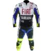 Image of Fiat Motorbike Racing Leather Suit featuring classic Fiat racing livery with premium leather construction and full-body protective armor