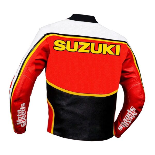 Suzuki 4210 Motorcycle Leather Jacket - Image 2