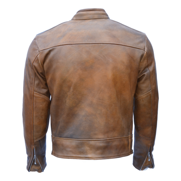 Brown suede Leather Jacket - Image 2