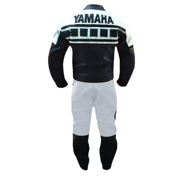 Yamaha Black Cowhide Leather Suit - Image 2