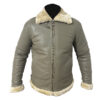 Image of B3 Bomber Jacket Shearling featuring genuine shearling lining with premium leather exterior and classic aviator collar design